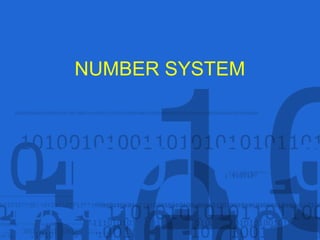 NUMBER SYSTEM
 