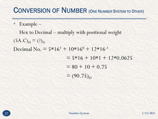 Number system