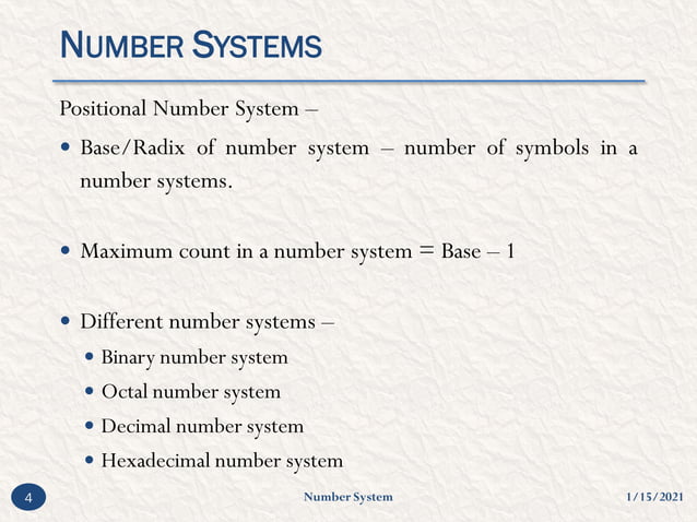 Number system | PPT