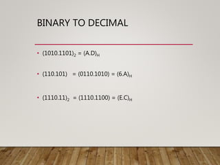 1010 In Binary Number system | PPTX