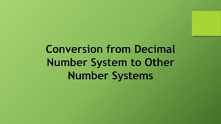 Number system | PPTX | Computing | Technology & Computing
