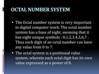 NUMBER SYSTEM.pptx | Computing | Technology & Computing