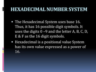 NUMBER SYSTEM.pptx | Computing | Technology & Computing