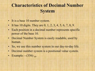 Number System.pptx | Computing | Technology & Computing