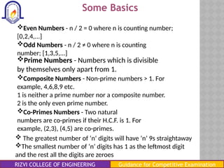 Non Devidable Numbers Aptitude Training Quantitative Number System.pptx