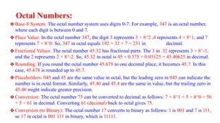 Number Systems and its Conversion methods | PPTX