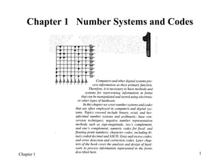 Chapter 1 1
Chapter 1 Number Systems and Codes
 