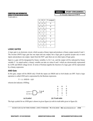 Number System and Boolean Algebra | PDF