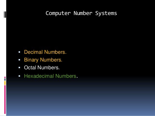 What Is Octal Number System In Computer