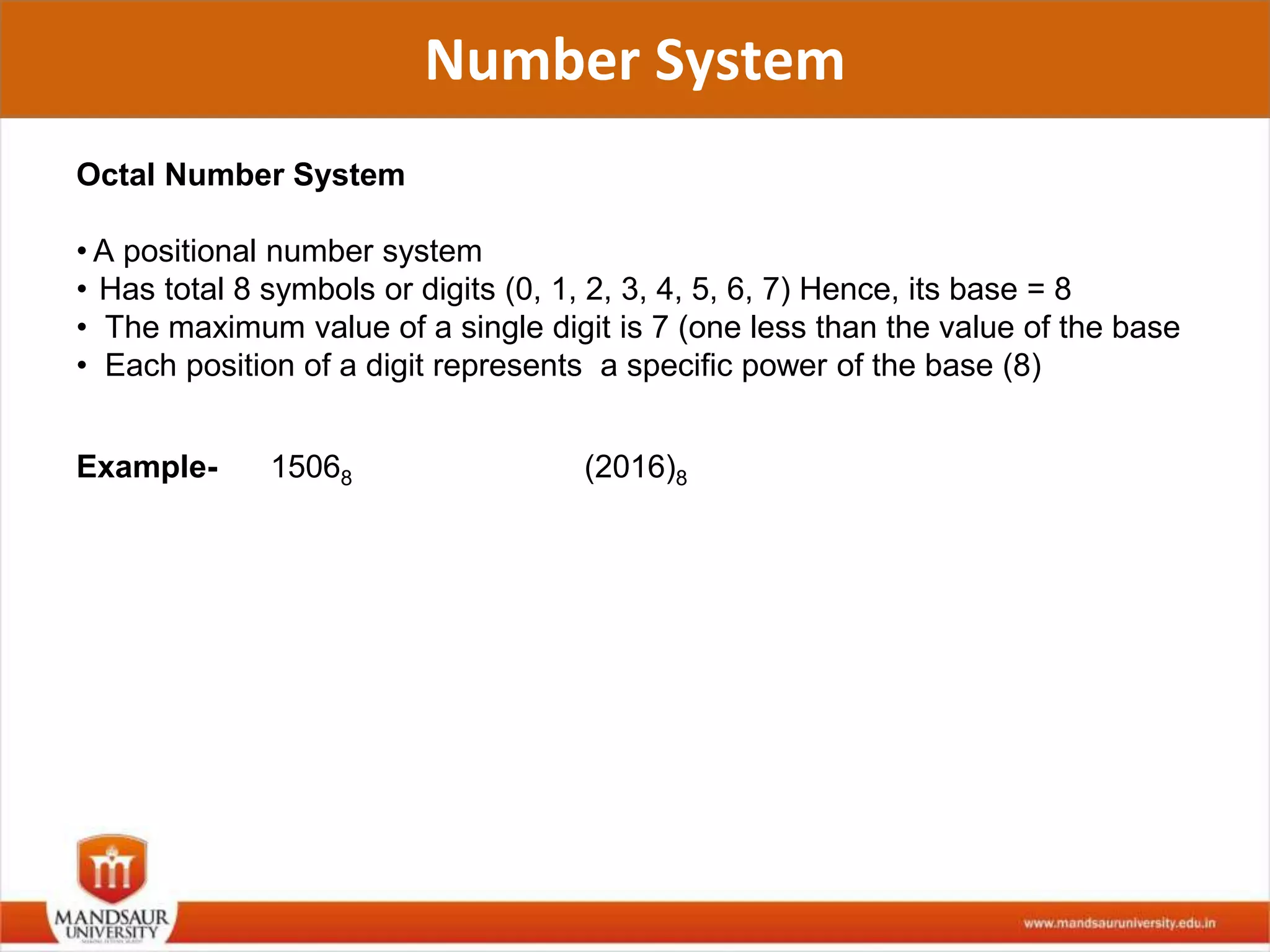 Number system and their conversion | PPTX | Computing | Technology ...