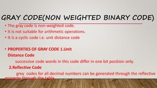 Gray Code Weights Class 9Number system ppt.pptx