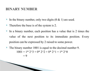 number system and its conversion ppt sildeshare | PPTX