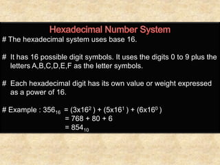 Number systems | PPTX | Computing | Technology & Computing