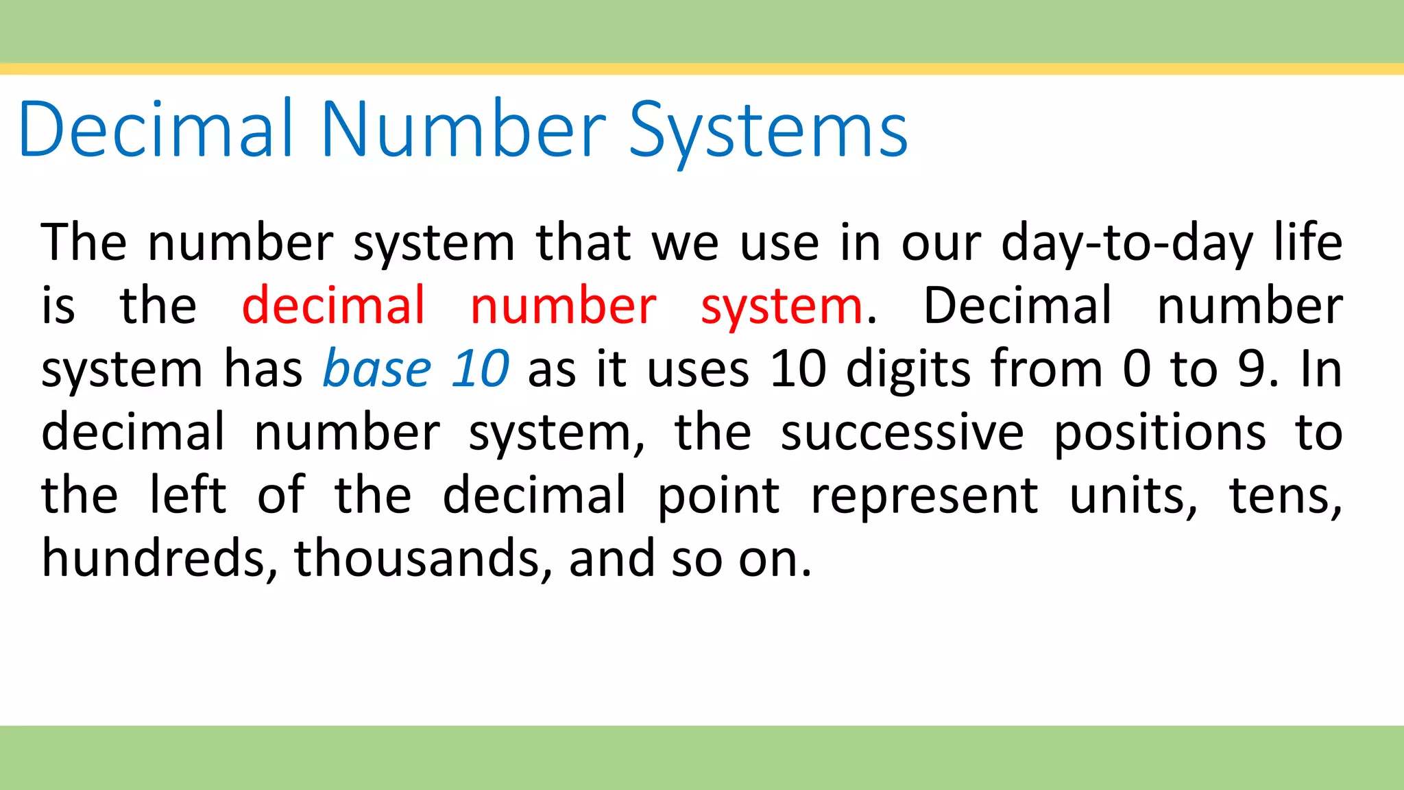 Number systems | PPTX