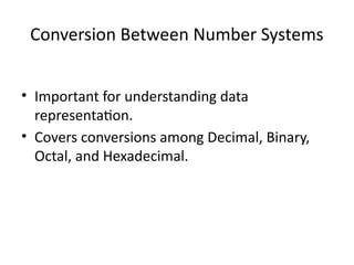 Comprehensive Introduction to Number Systems in Computing and Digital ...