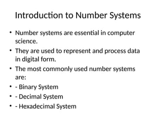 Number_Systems_Presentation systems conversions | PPTX