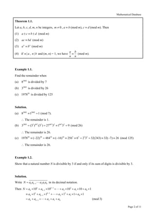 Number theory | PDF