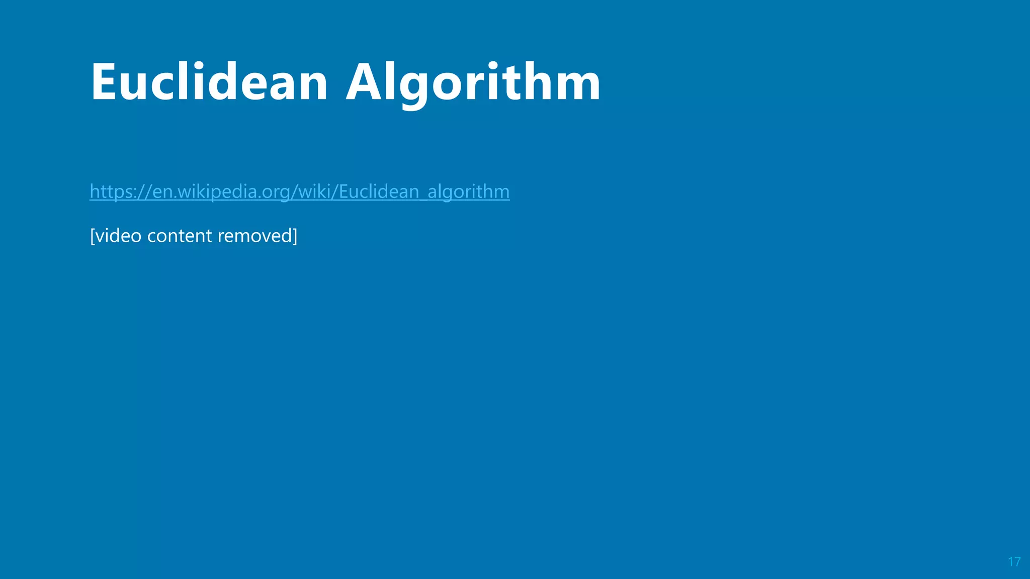 Number theory - Prime Numbers & GCD Algorithms | PPT
