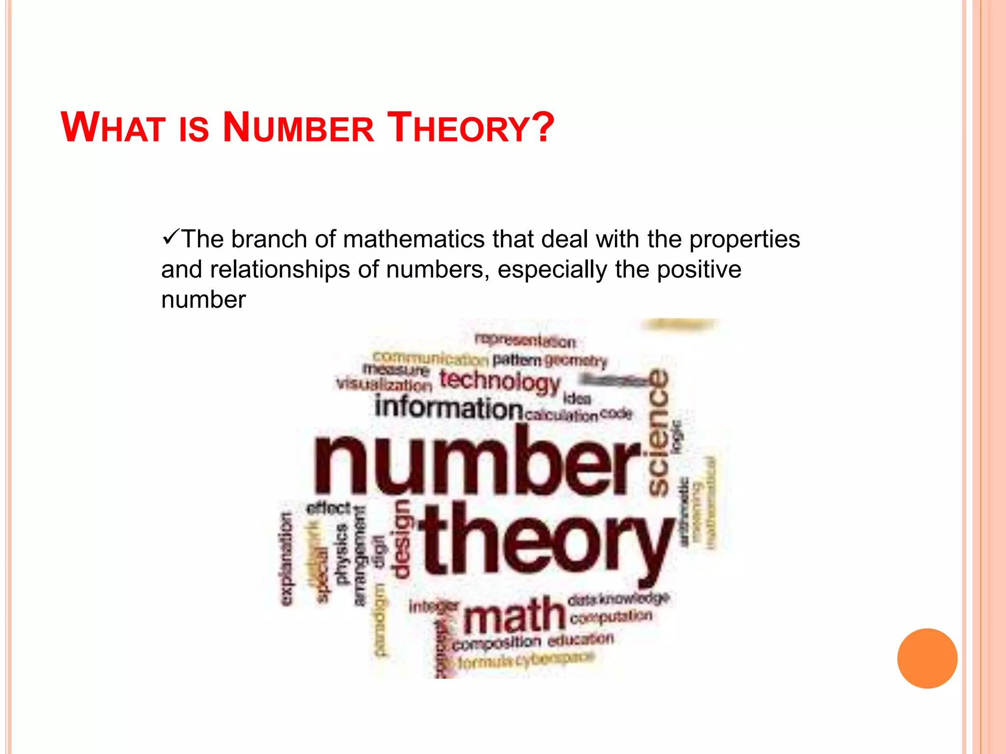 Number theory | PPTX