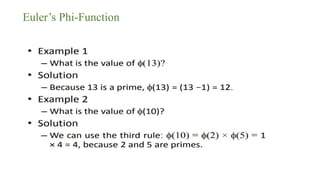 Euler’s Phi-Function
 