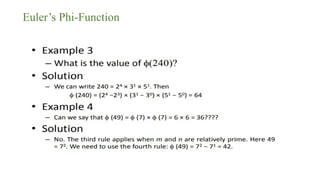 Euler’s Phi-Function
 
