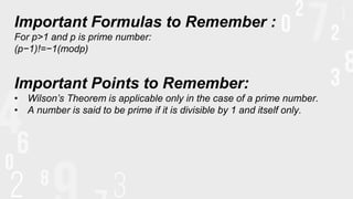 Number Theory - Presentation - Wilson's Theorem.pdf