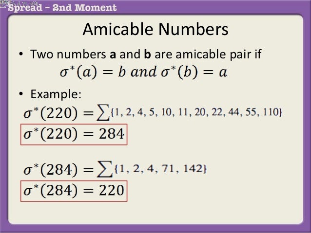 Amicable Numbers Program