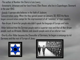 Number the stars g | PPT