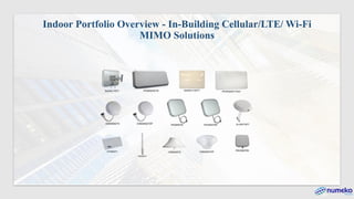 Indoor Portfolio Overview - In-Building Cellular/LTE/ Wi-Fi
MIMO Solutions
 