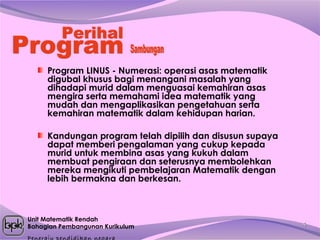 Program Linus LINUS Numerasi | PPT