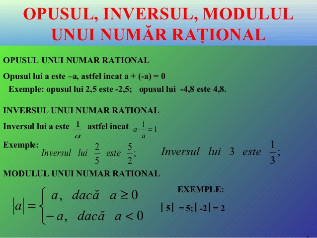 Numere Rationale Vii