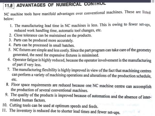 Numerical control machines tool