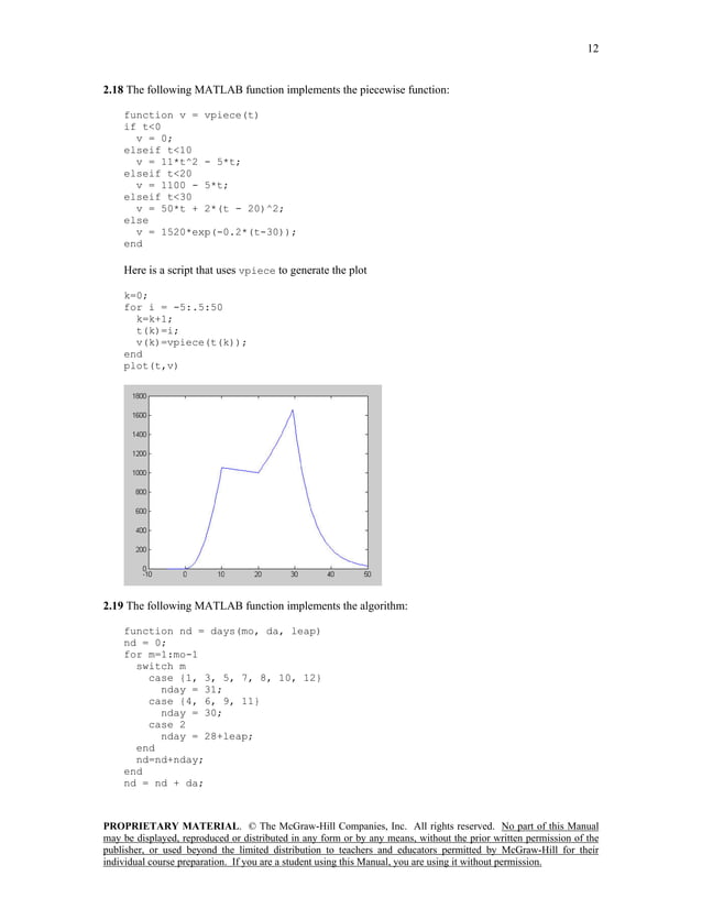 Numerical Methods for Engineers 6th Edition Chapra Solutions Manual | PDF