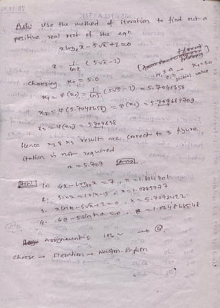 Numerical analysis & computer programming | PDF