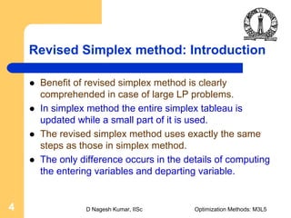Numerical analysis  dual, primal, revised simplex