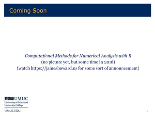 Numerical Analysis in R | PPTX