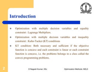 Numerical analysis kuhn tucker eqn | PPT