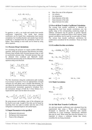 Numerical analysis of heat transfer in refrigerant flow through a ...
