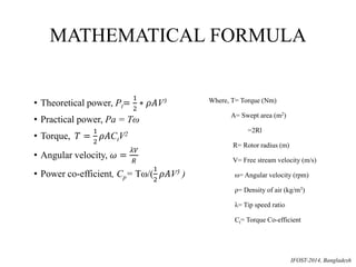 Numerical analysis of Vertical Axis Wind Turbine | PPTX