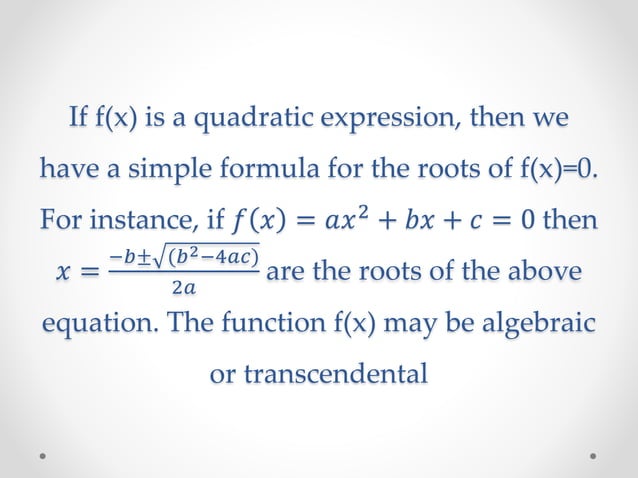 Numerical analysis ppt | PPTX