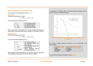Numerical analysis using Scilab: Solving nonlinear equations | PDF