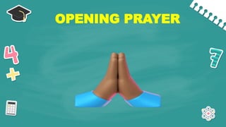 OPENING PRAYER
 