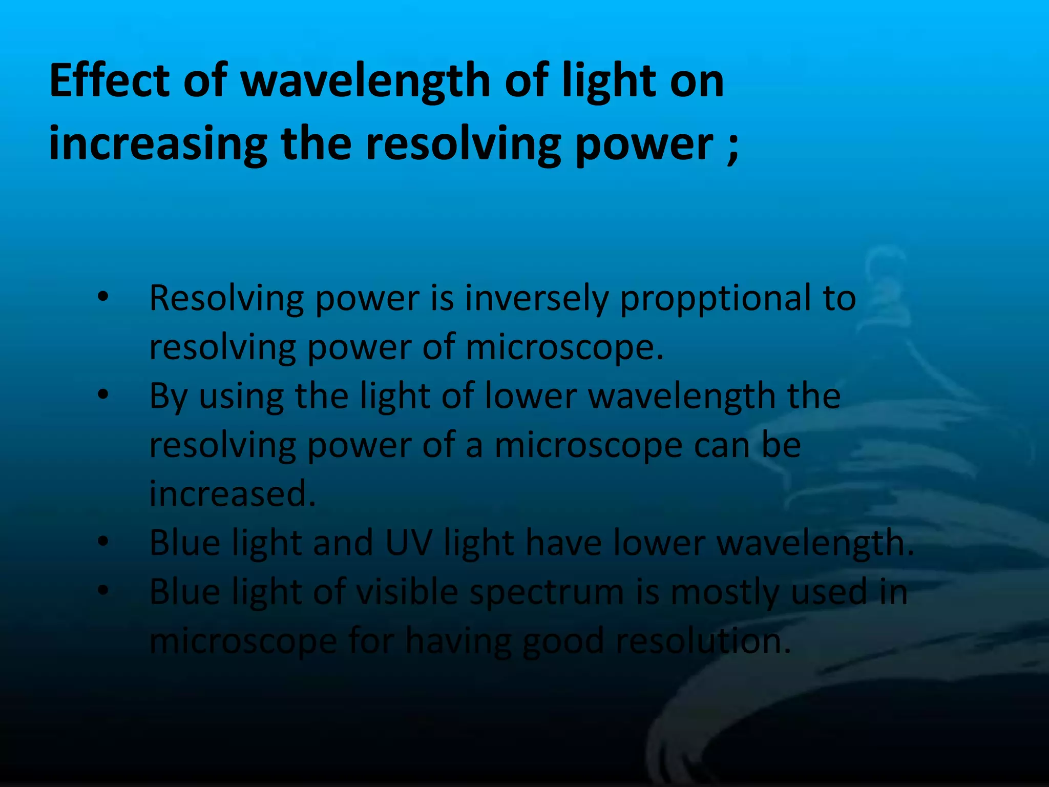 Numerical aperture and limits of resolution of microscope | PPTX
