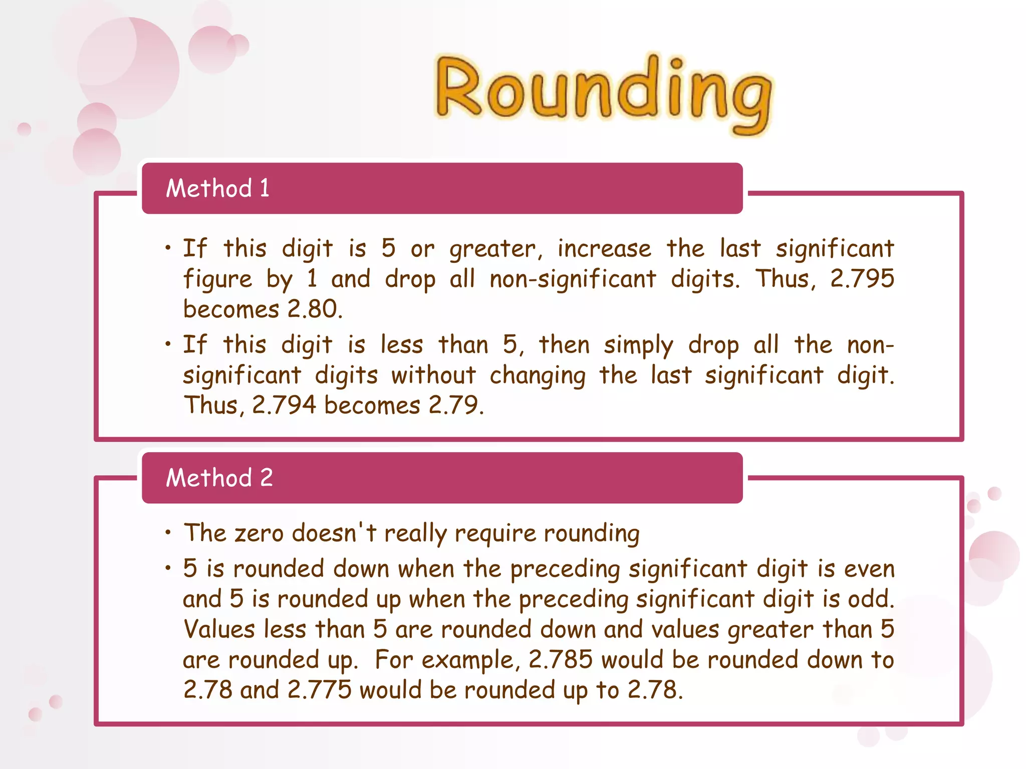 Rounding 