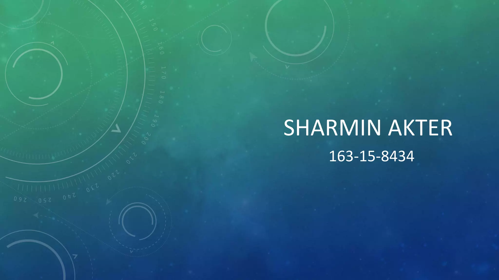 SHARMIN AKTER
163-15-8434
 