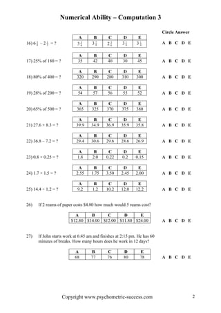 Computation Problems Examples Numerical computation 3 | PDF