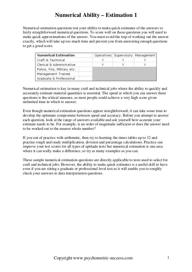 how to make a estimate