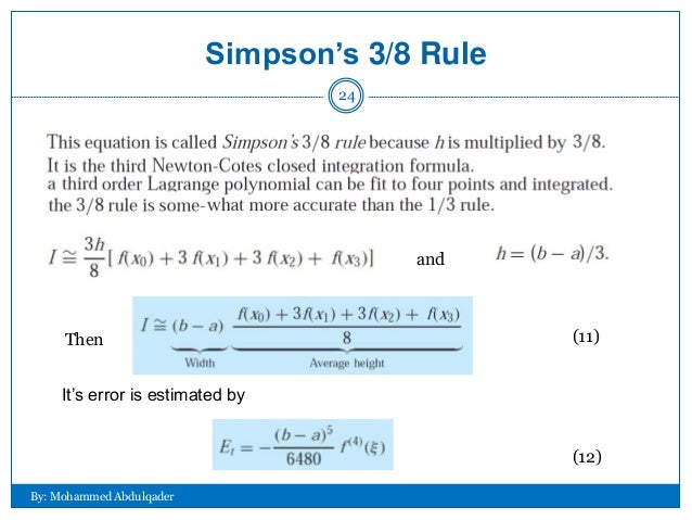 Numerical integration