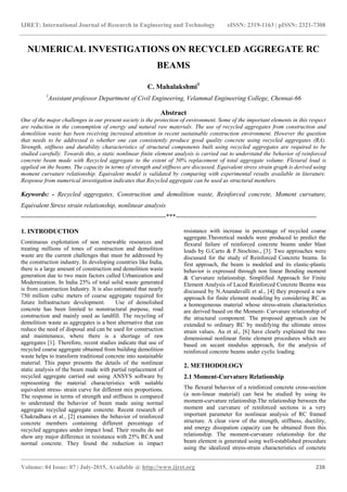 Numerical investigations on recycled aggregate rc beams | PDF