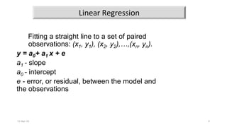 Numerical method (curve fitting) | PPTX